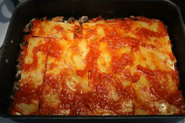 Vegane Lasagne Zubereitung